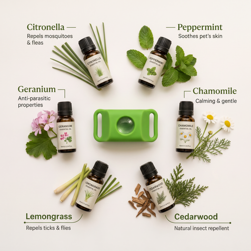 Natural Flea & Tick Pendant for Dogs