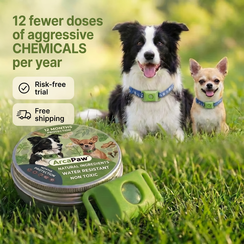 Natural Flea & Tick Pendant for Dogs